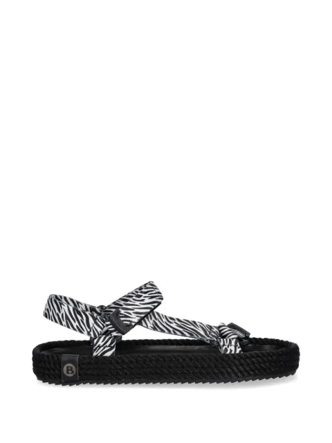 BOHONOMAD Miami zebra-print rope sandals
