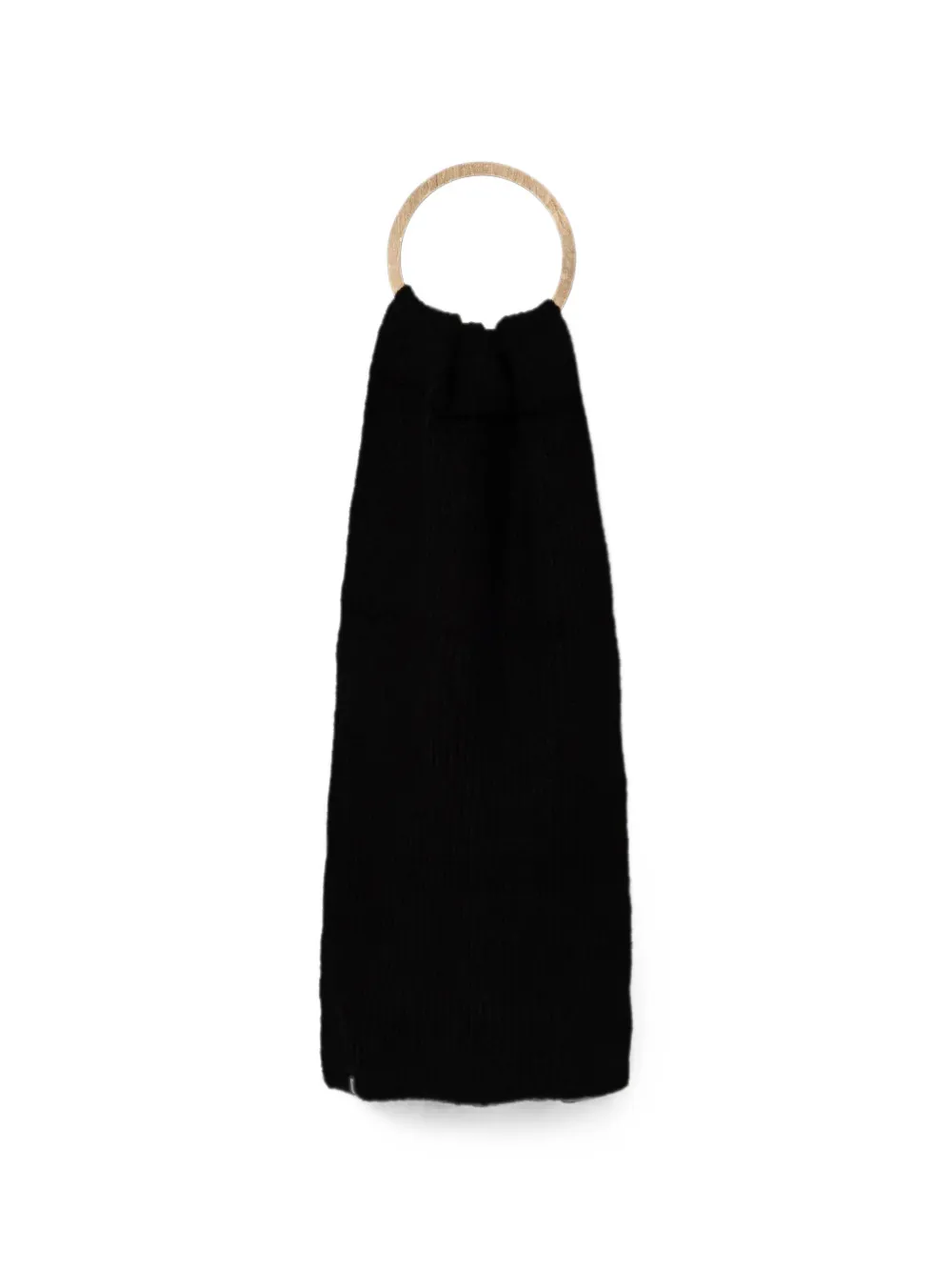 bomboogie ribbed-knit scarf - Nero