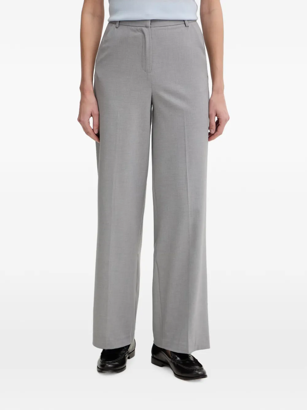Benetton pressed-crease trousers