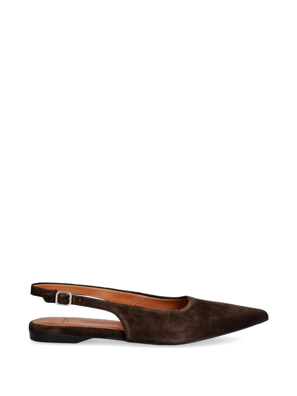 VAGABOND Hermine slingback ballerina's met puntige neus Bruin