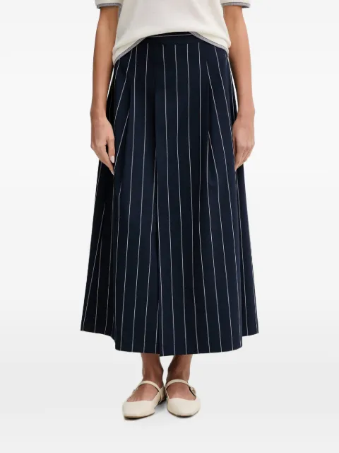 Benetton pinstriped pleated skirt