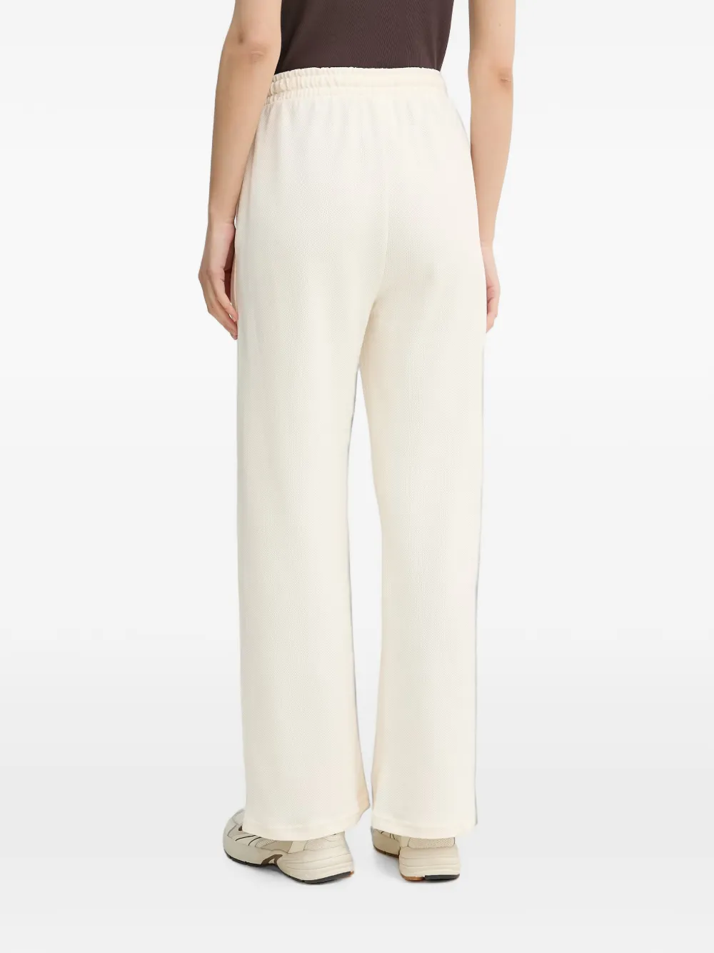 Benetton Broek met wijde pijpen Beige
