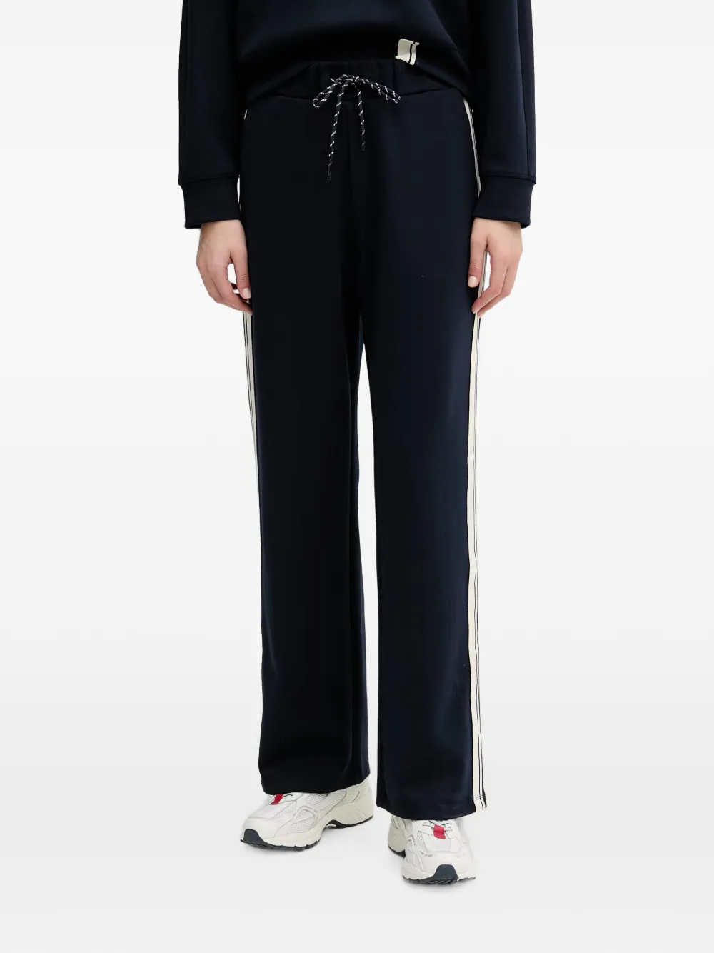 Benetton side-stripe track pants - Blau