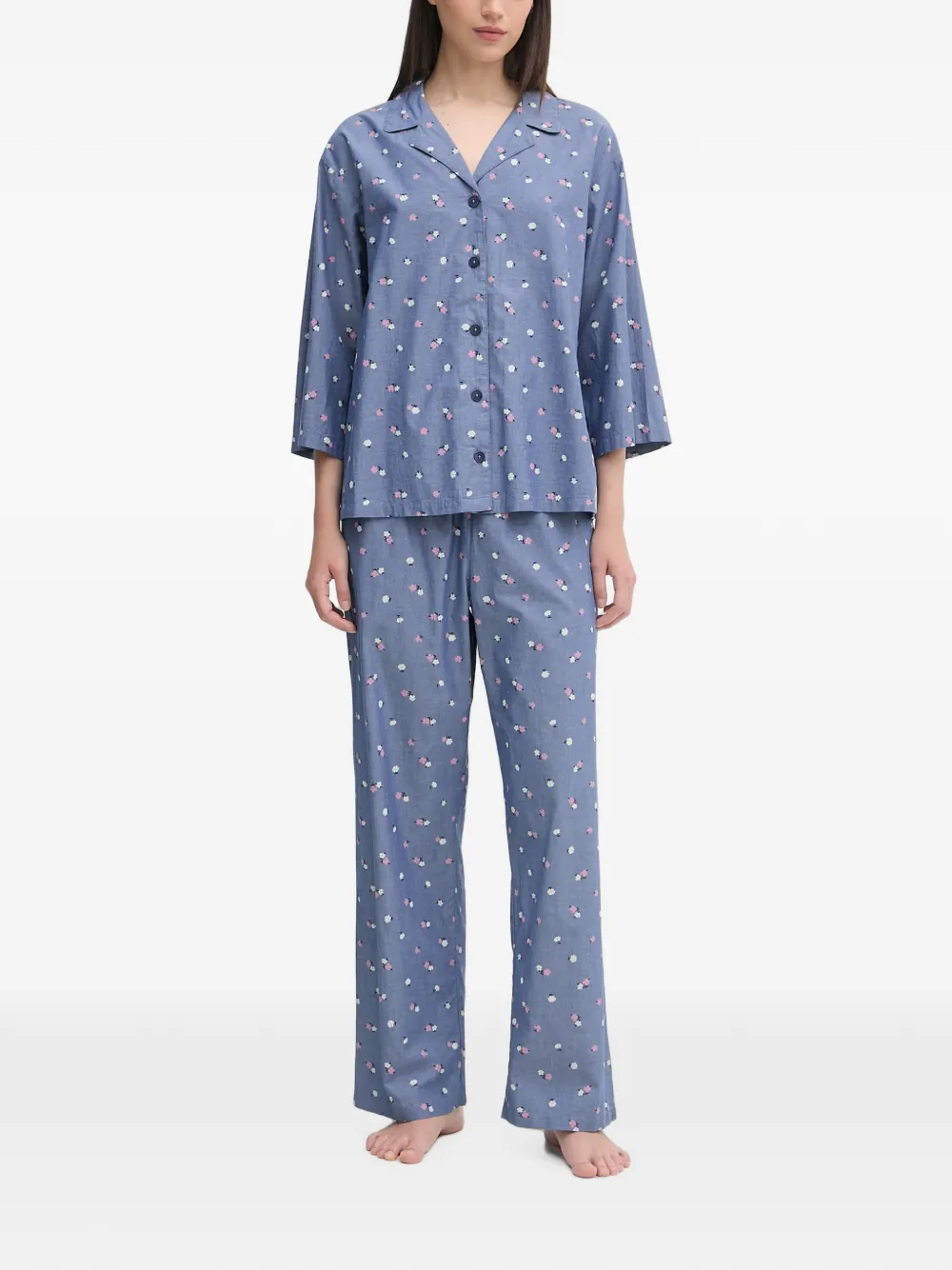 Benetton floral-print pajamas - Blau