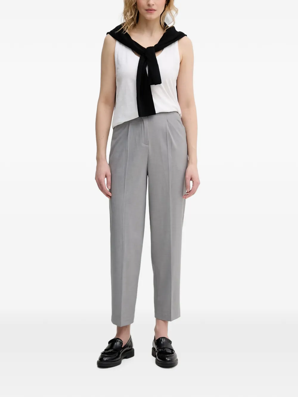 Benetton Straight plooibroek Grijs