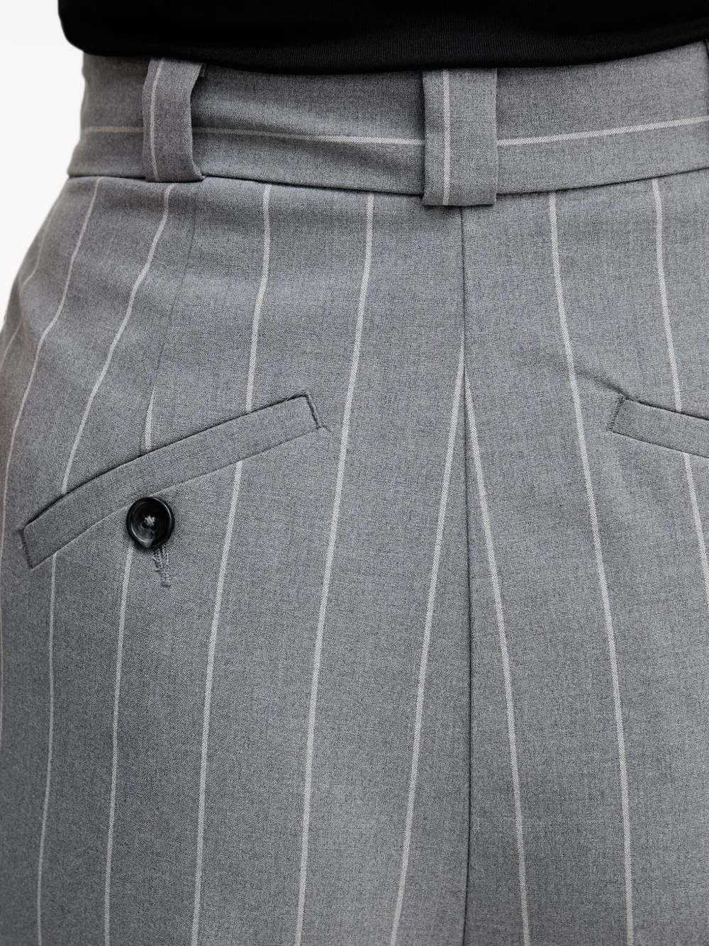 Benetton Broek met krijtstreep Grijs