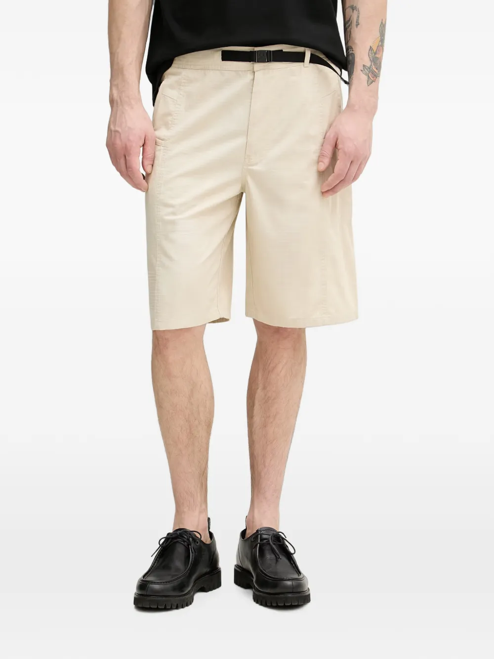 Benetton belted shorts | Neutrals | Image 1