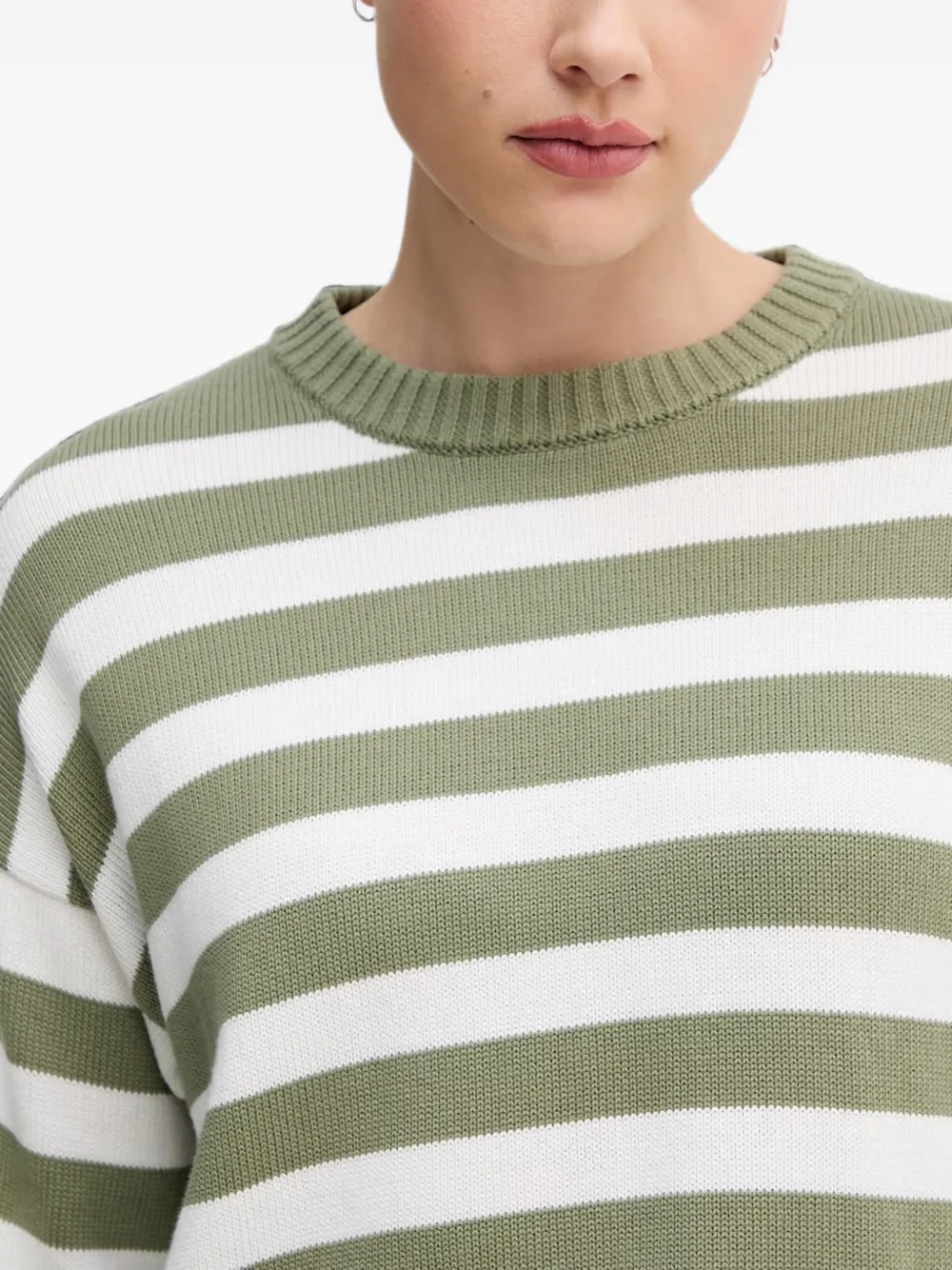 Benetton Gestreepte trui Groen