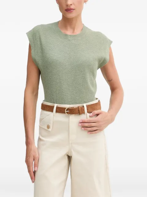 Benetton ribbed-trim vest