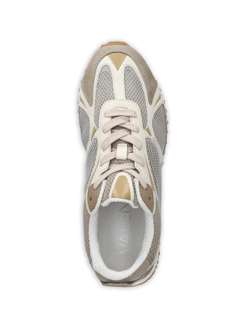 Valentino Garavani panelled mesh sneakers Beige
