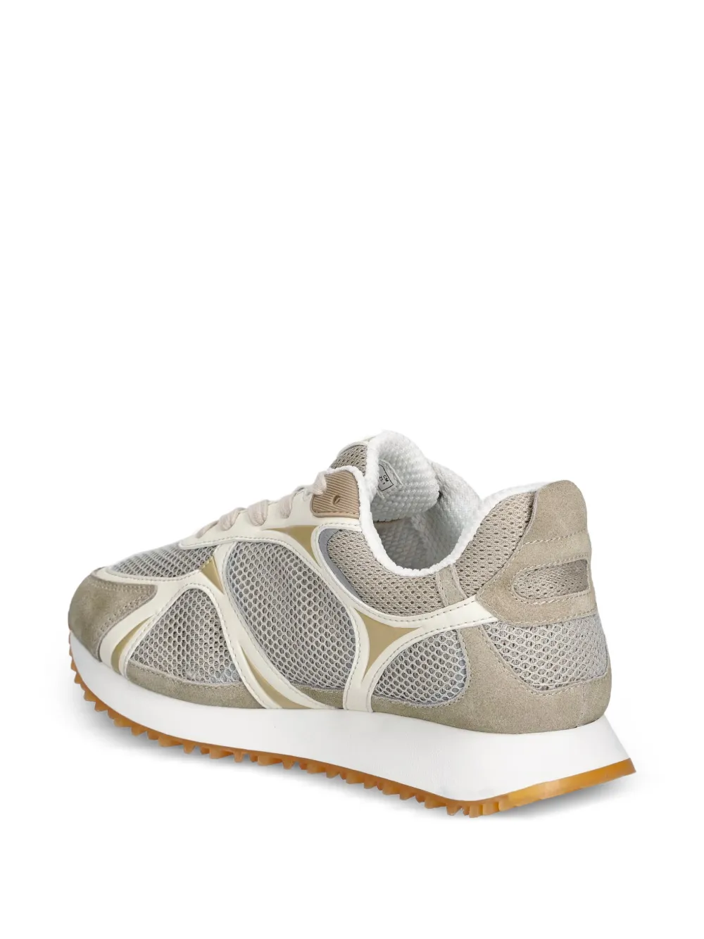 Valentino Garavani panelled mesh sneakers Beige