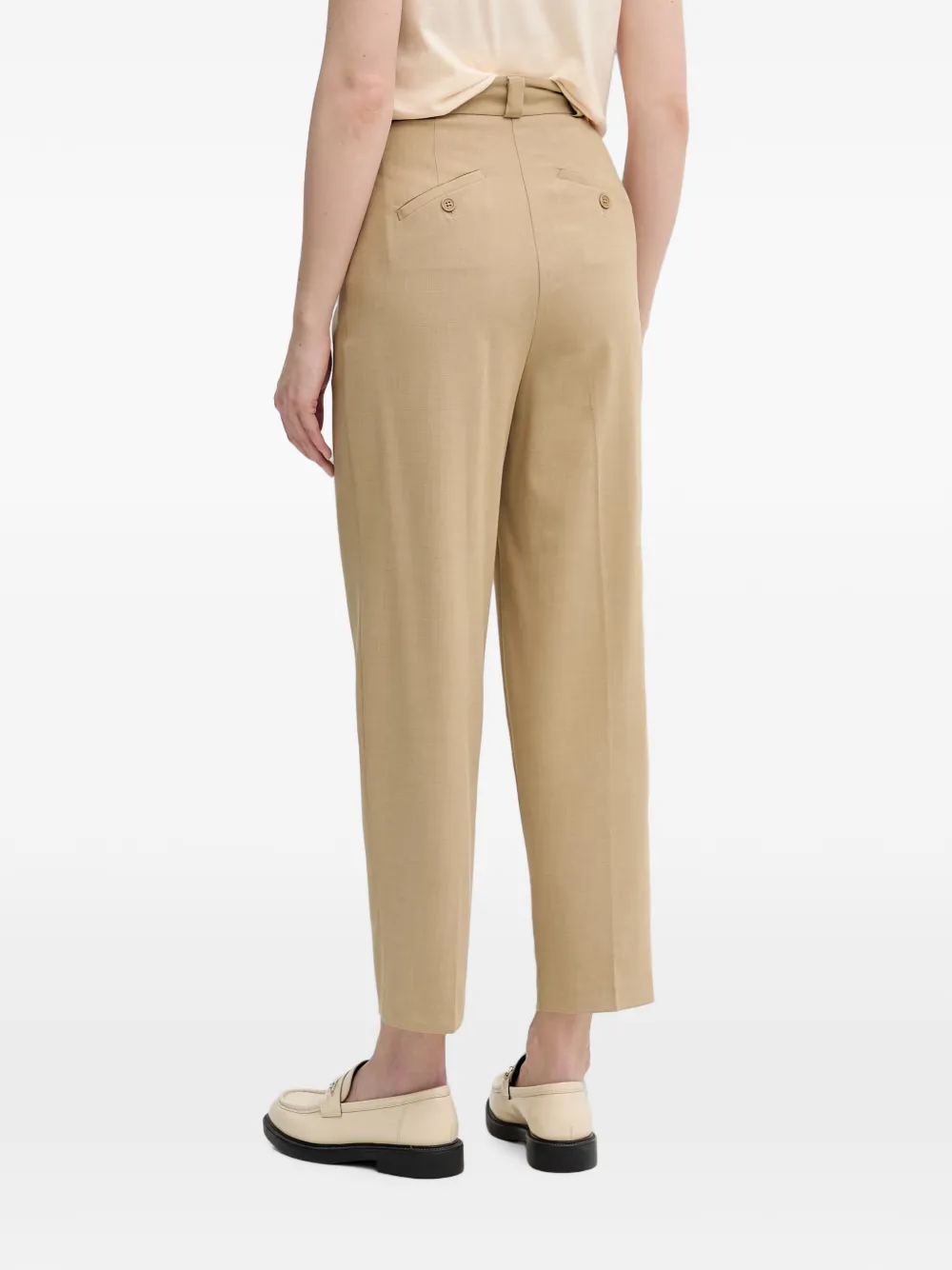 Benetton Straight plooibroek Beige