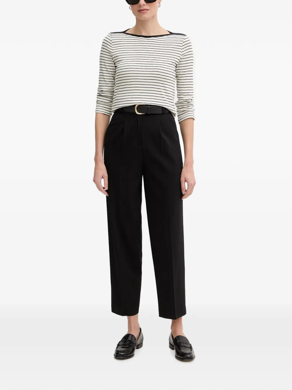 Benetton Straight plooibroek Zwart