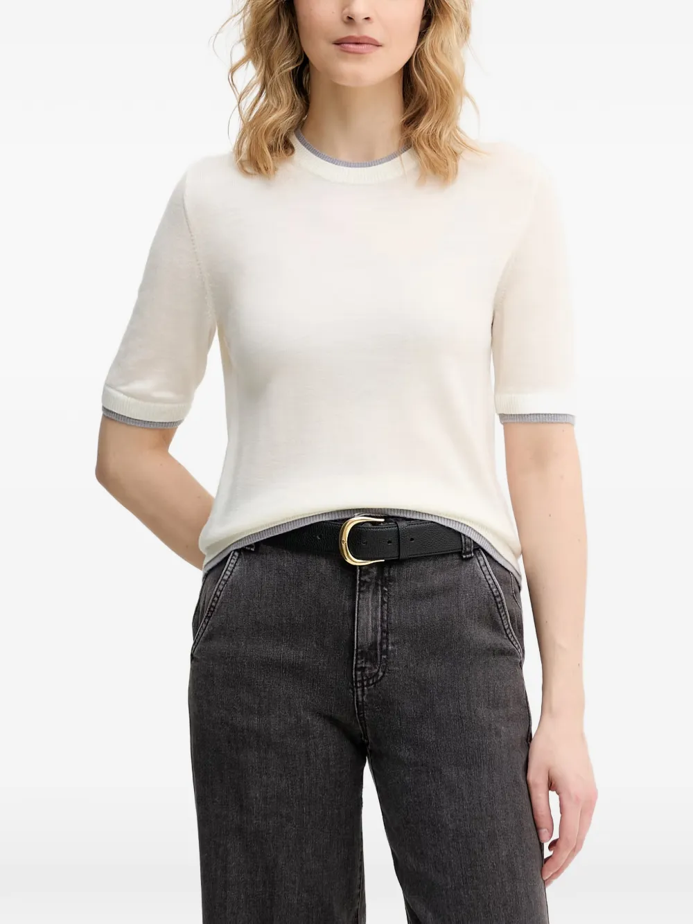 Benetton short-sleeve sweater - Toni neutri