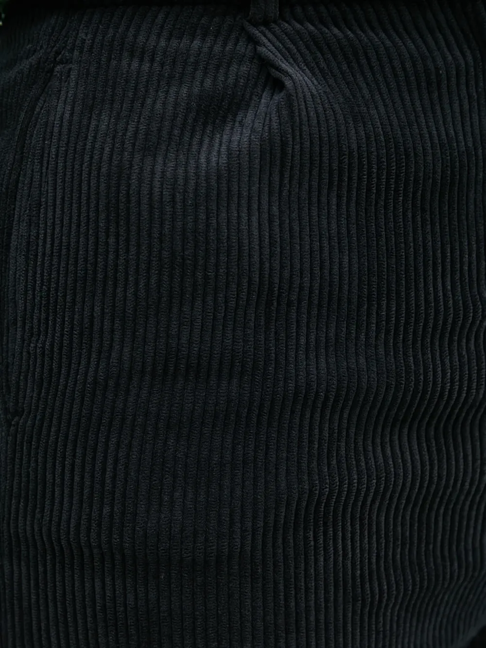 Benetton Broek met ribfluwelen textuur Zwart