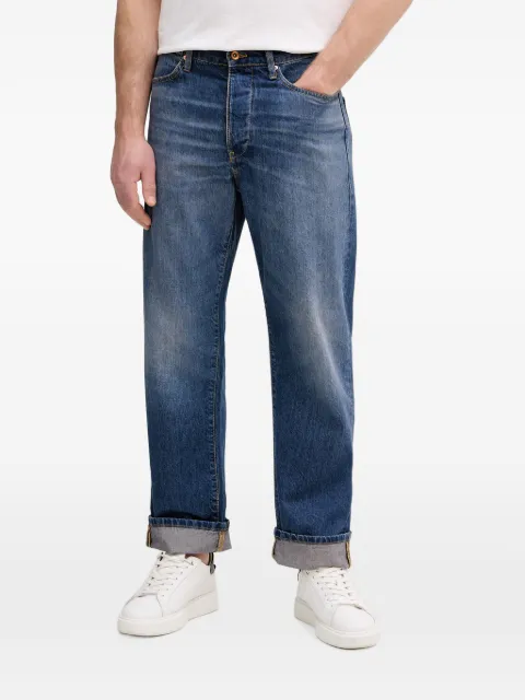 Benetton logo-patch straight-leg jeans