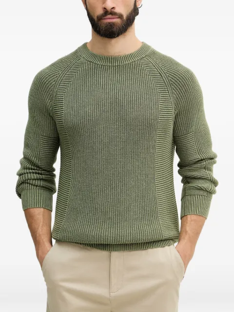 Benetton ribbed-knit raglan-sleeve sweater