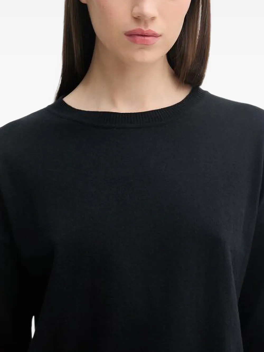 Benetton Trui met cropped mouwen Zwart