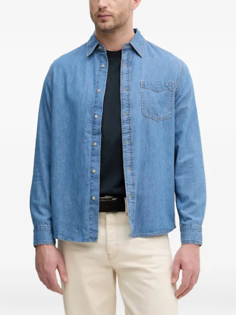 Benetton chest-pocket denim shirt