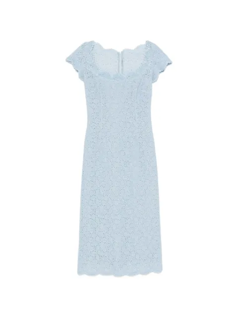 Ermanno Scervino lace scalloped-edge midi dress