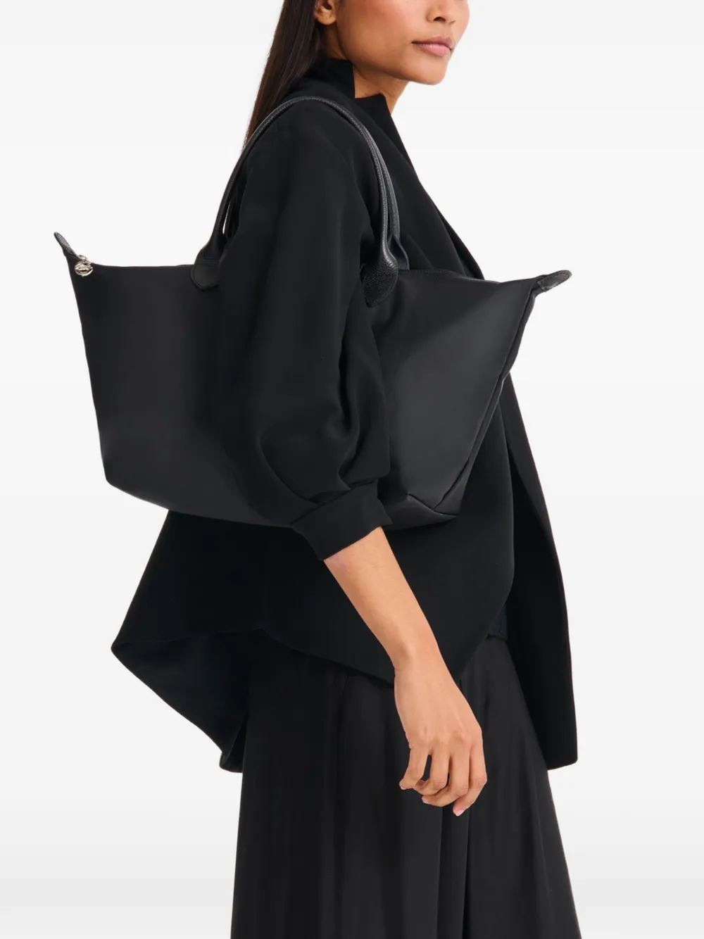 Longchamp Le Pliage One L handtas Zwart