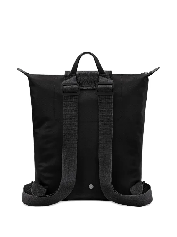 black leather backpack longchamp Backpack M Le Pliage One Black Longchamp