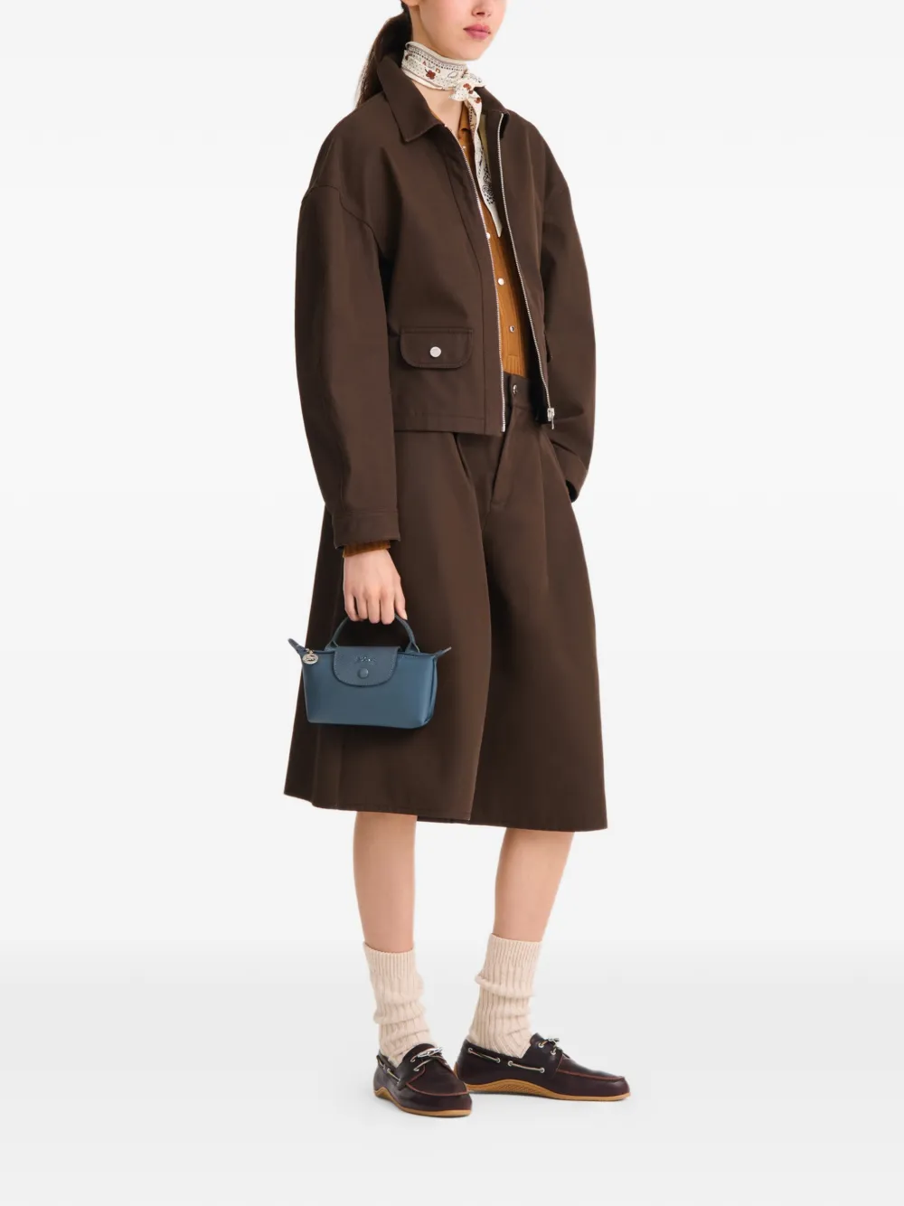 Longchamp Le Pliage One buidel Grijs