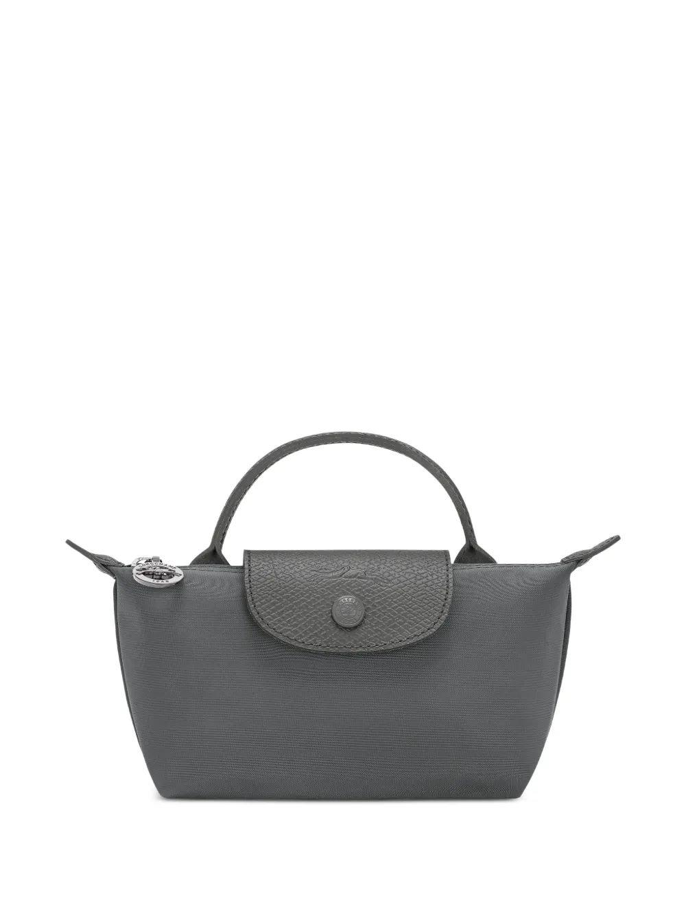 Longchamp Le Pliage leather-trim tote bag - Grigio