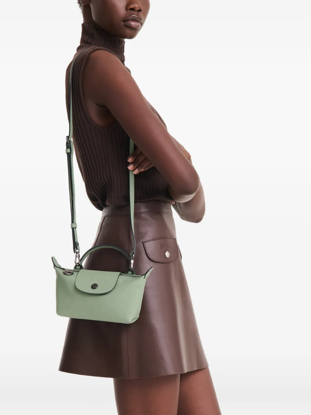 Longchamp Le Pliage Xtra XS buidel Groen