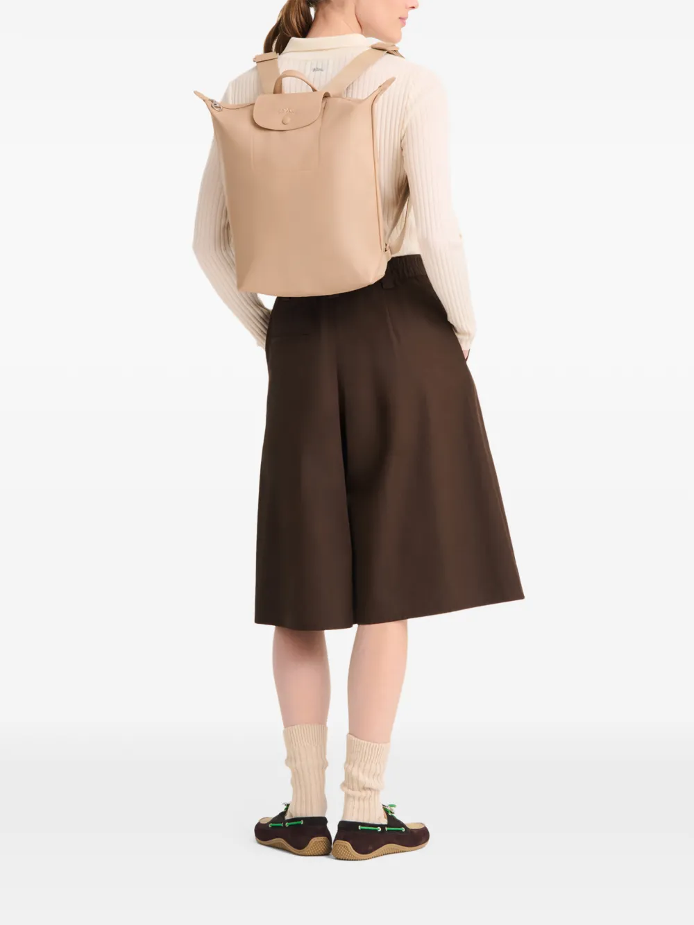 Longchamp Le Pliage One M rugzak Beige