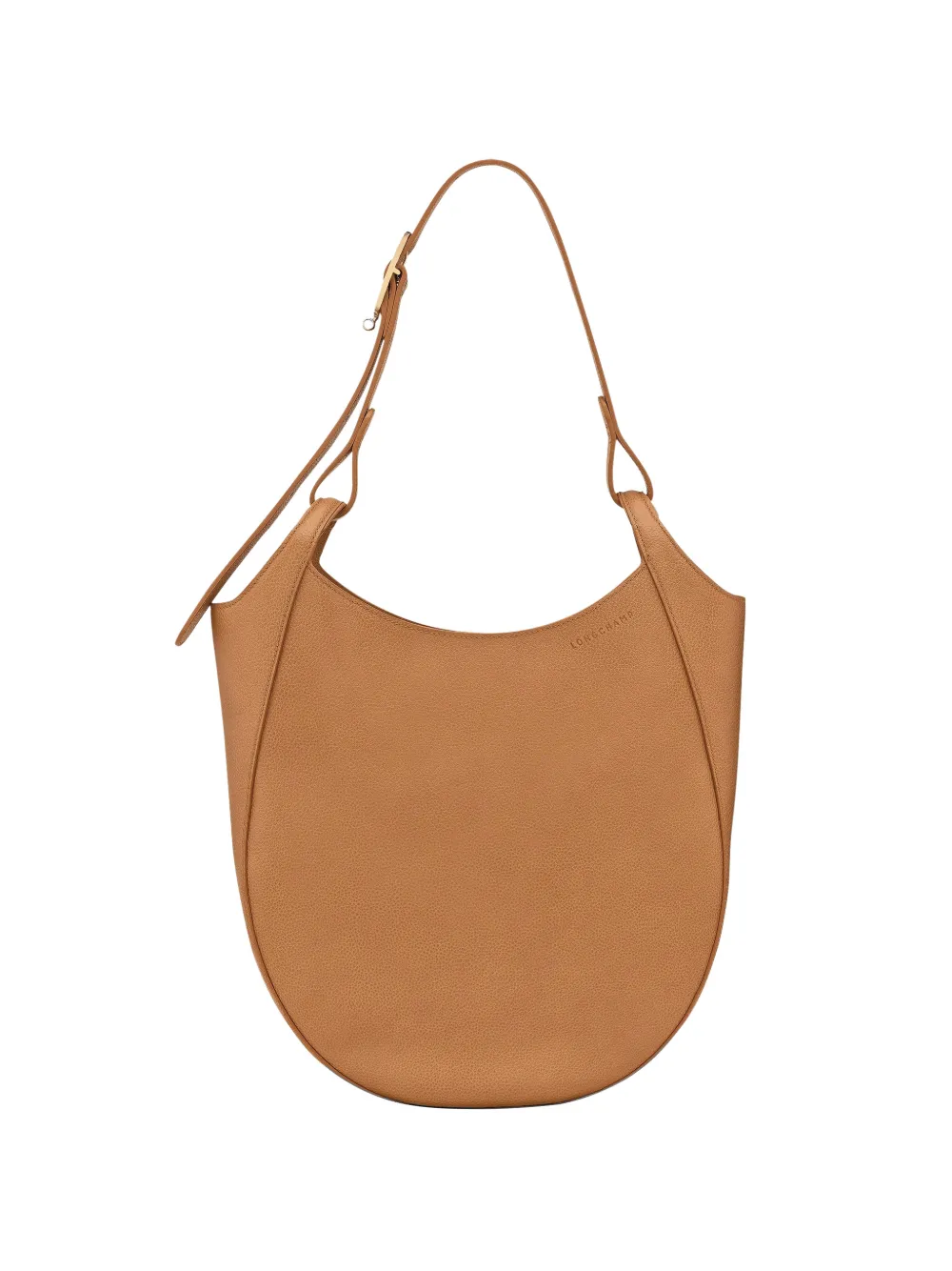 Longchamp large Le Foulonné shoulder bag - Marrone