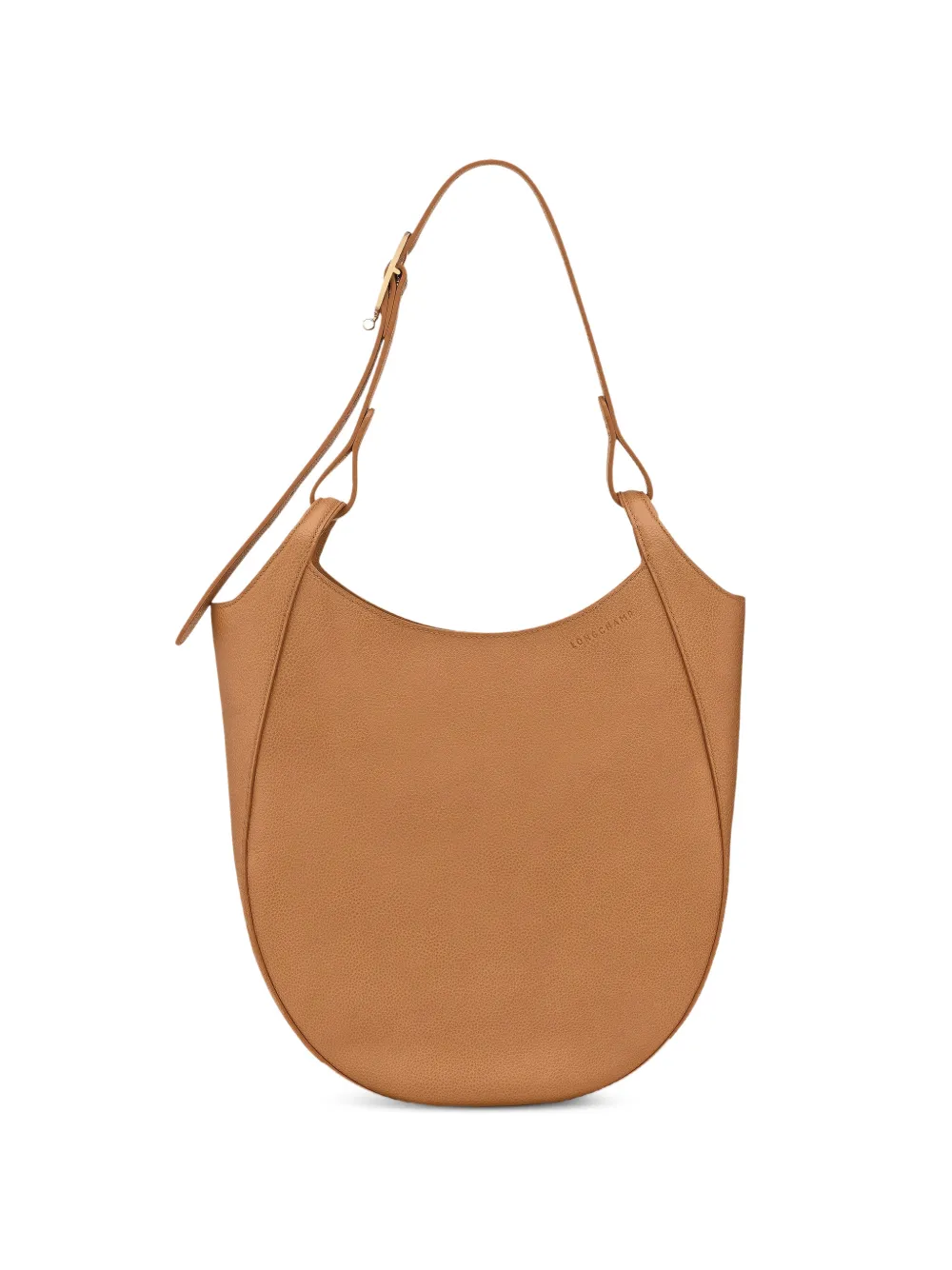 Longchamp large Le Foulonné shoulder bag - Marrone