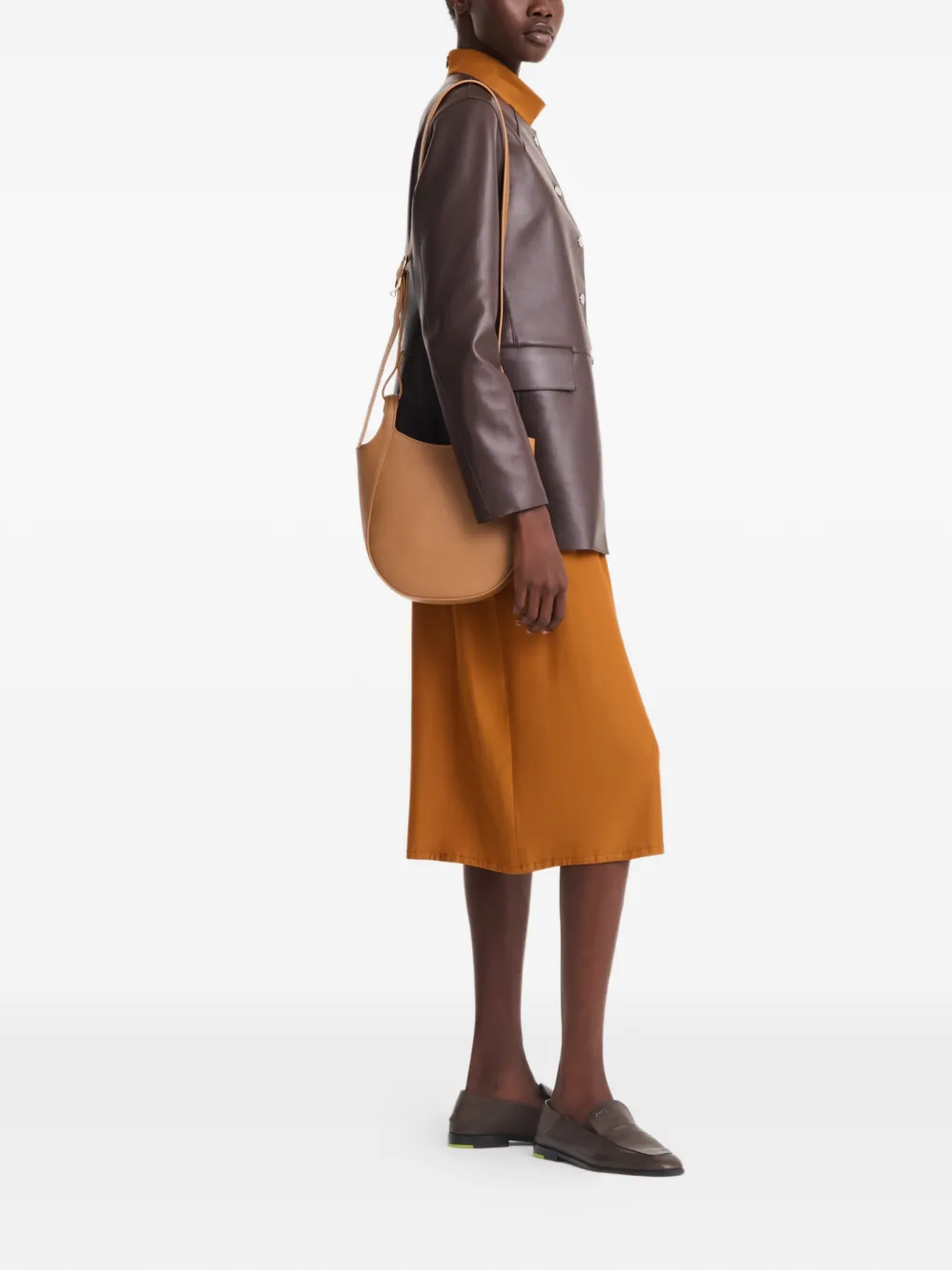 Longchamp Le Foulonné S crossbodytas Bruin