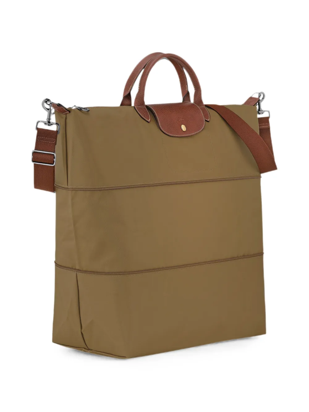 Longchamp Le Pliage Original uitbreidbare reistas Bruin