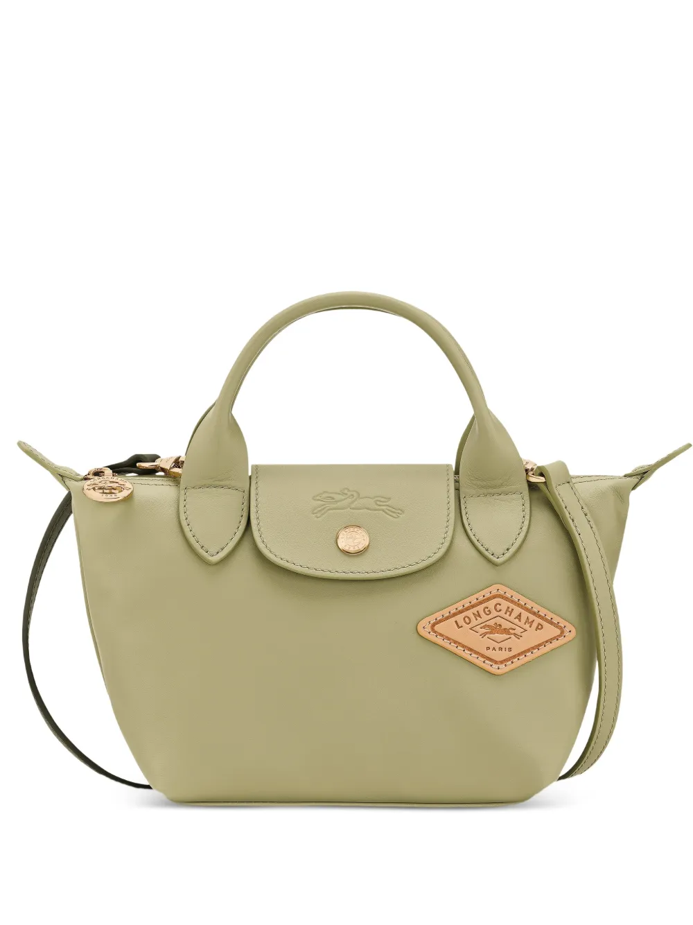 Longchamp extra-small Le Pliage patch-detail tote bag - Green