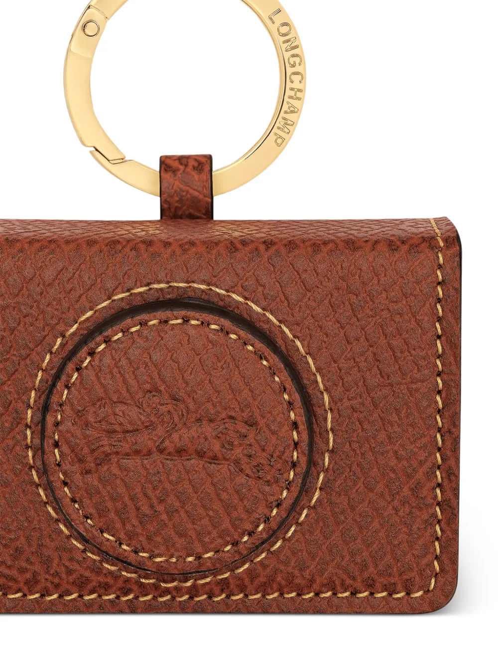 Longchamp Epure Key ring Bruin