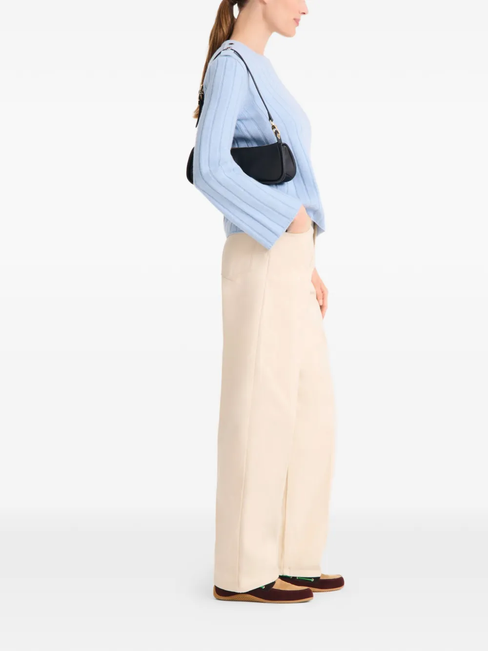Longchamp Looong M schoudertas Zwart