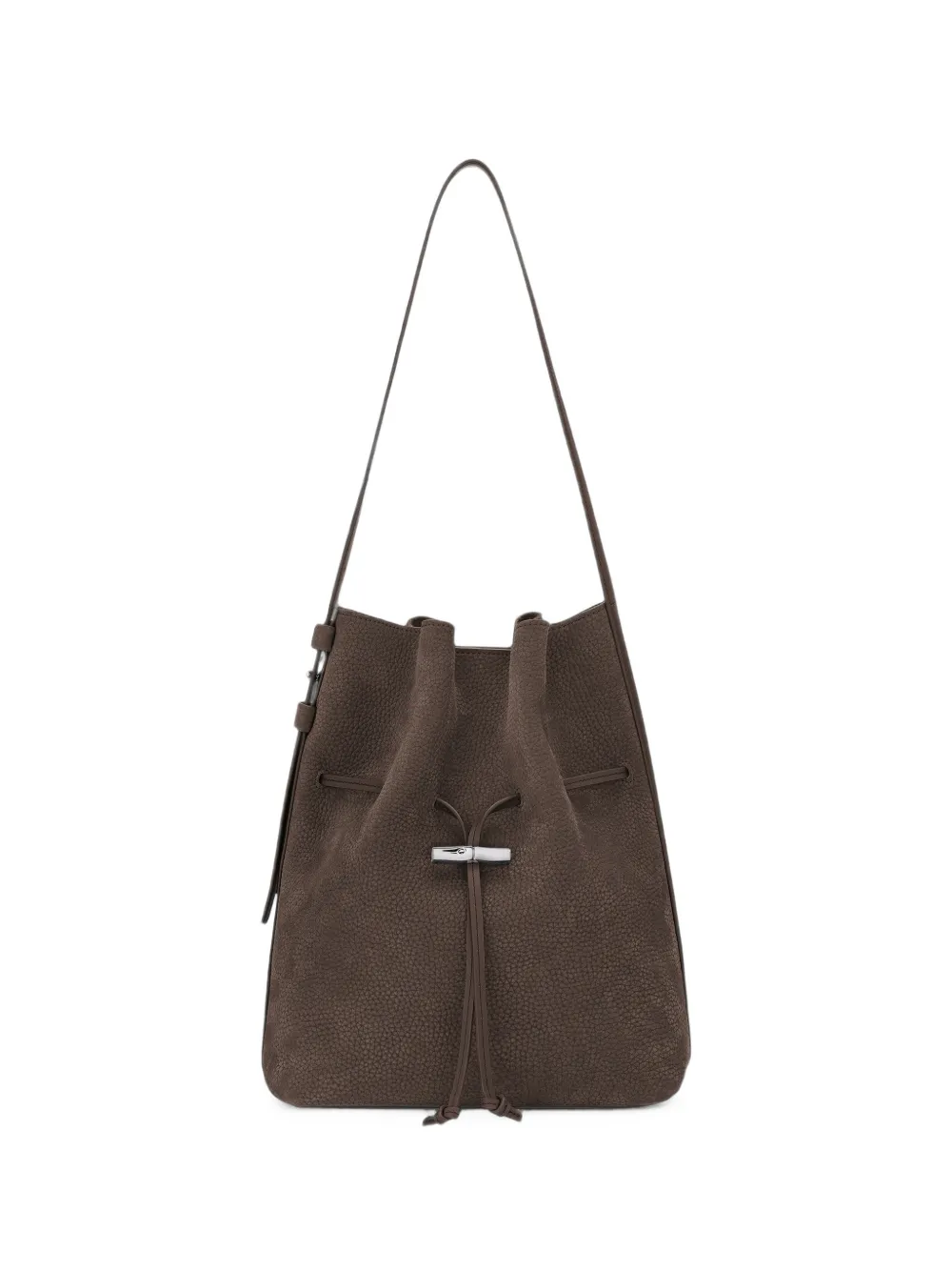 Longchamp Borsa a spalla Le Roseau M - Marrone