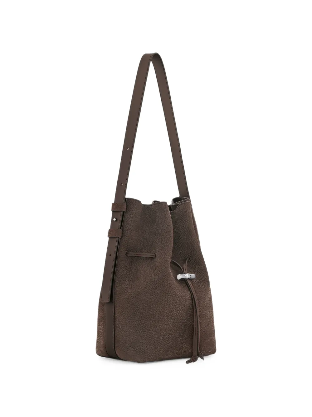 Longchamp Le Roseau M schoudertas Bruin