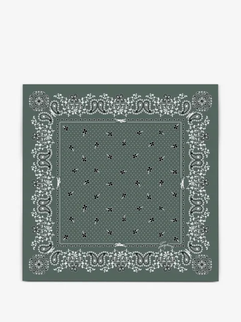 Longchamp French bandana silk scarf 50