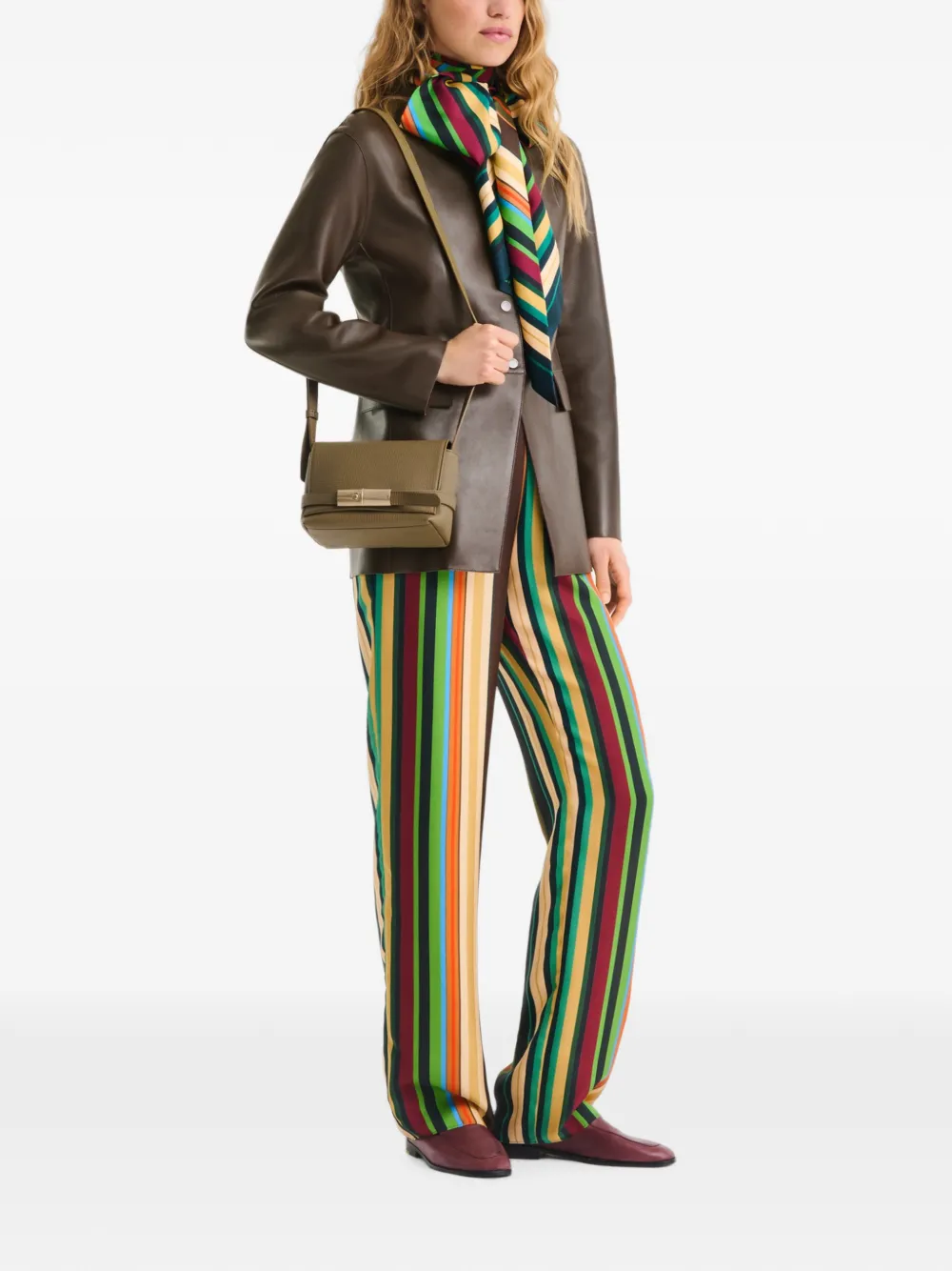 Longchamp Le Smart S crossbodytas Groen