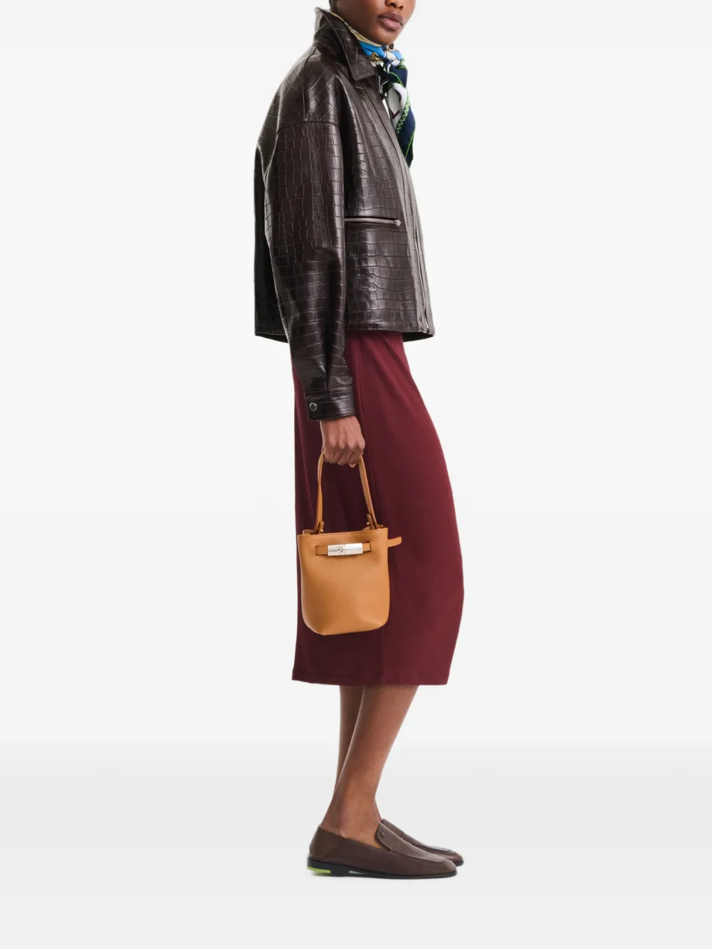 Longchamp Le Smart XS bucket-tas Beige