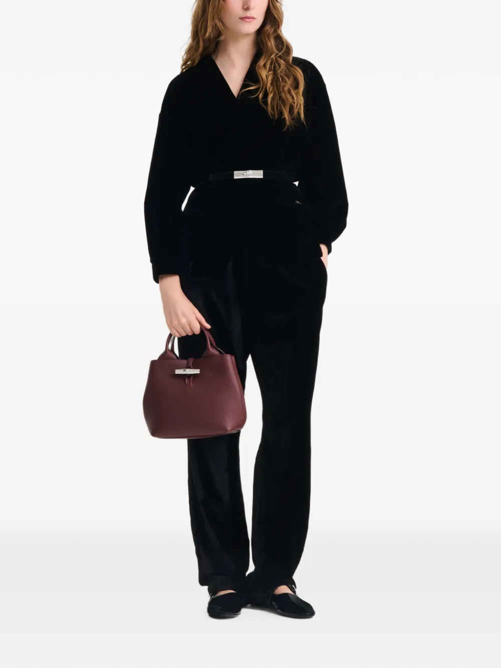 Longchamp Le Roseau S handtas Rood