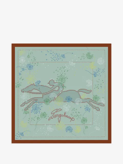 Longchamp Douce Cavalcade scarf