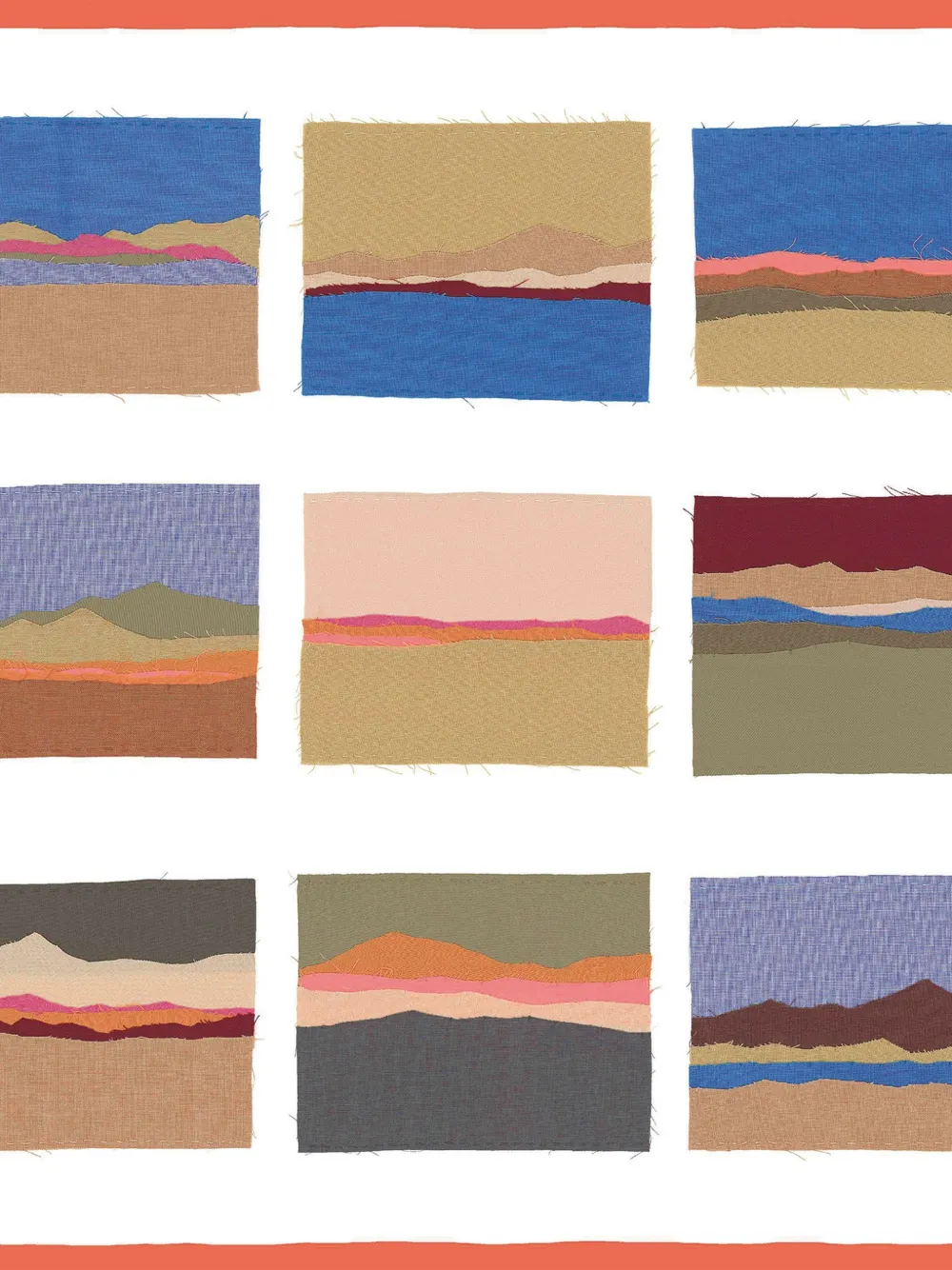 Longchamp x Caroline Hélain silk scarf 70 - Toni neutri