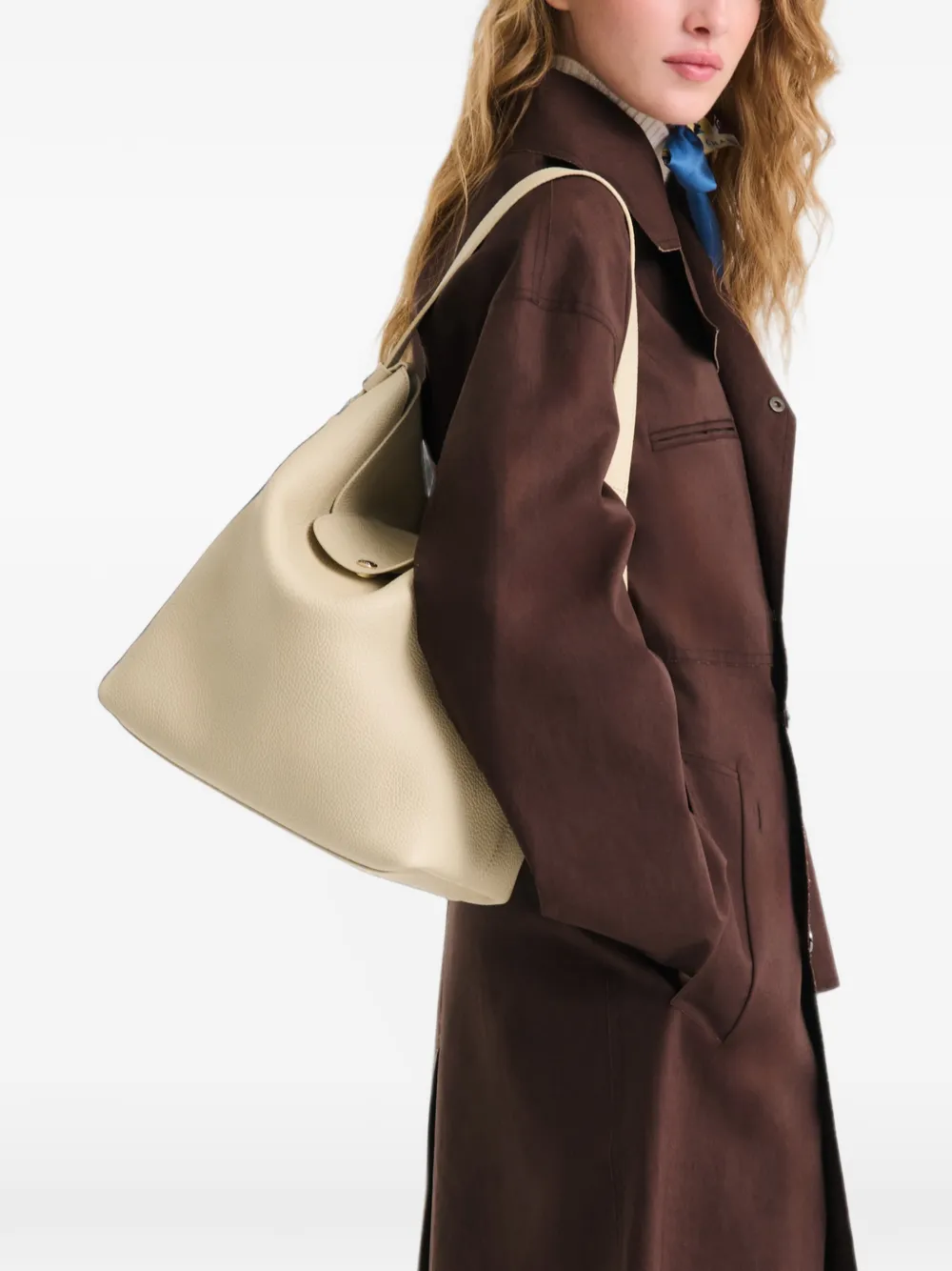 Longchamp Le Cadence L schoudertas Beige