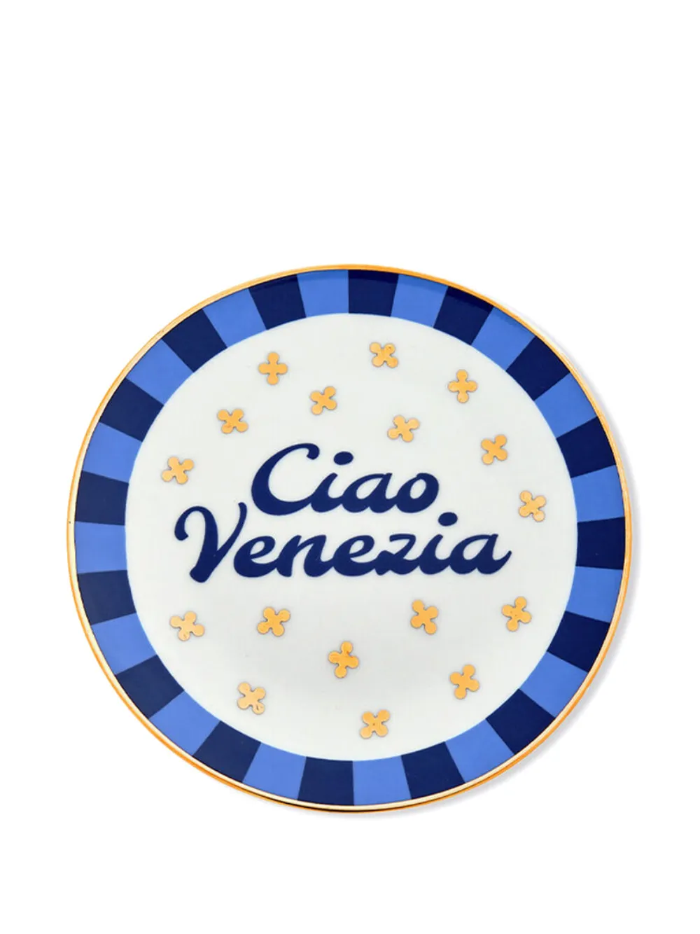 Bitossi Home Ciao Venezia striped plate - Bianco