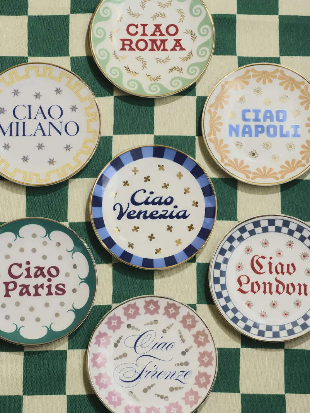  Bitossi Home Piatto Ciao Venezia A Righe - Bianco 