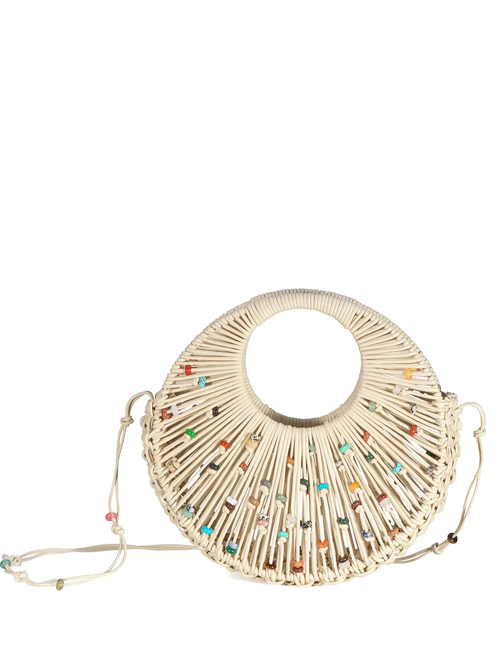 Hibourama Jaya Desert Stone woven-design tote bag - Toni neutri