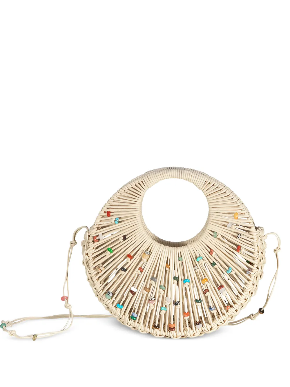Hibourama Jaya Desert Stone woven-design tote bag - Toni neutri